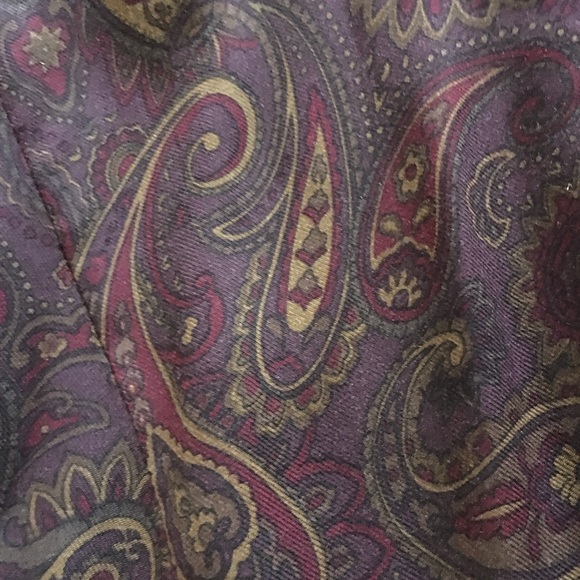 Brown paisley Wilderland (made in Montana) flared rayon skirt - Picture 10 of 10